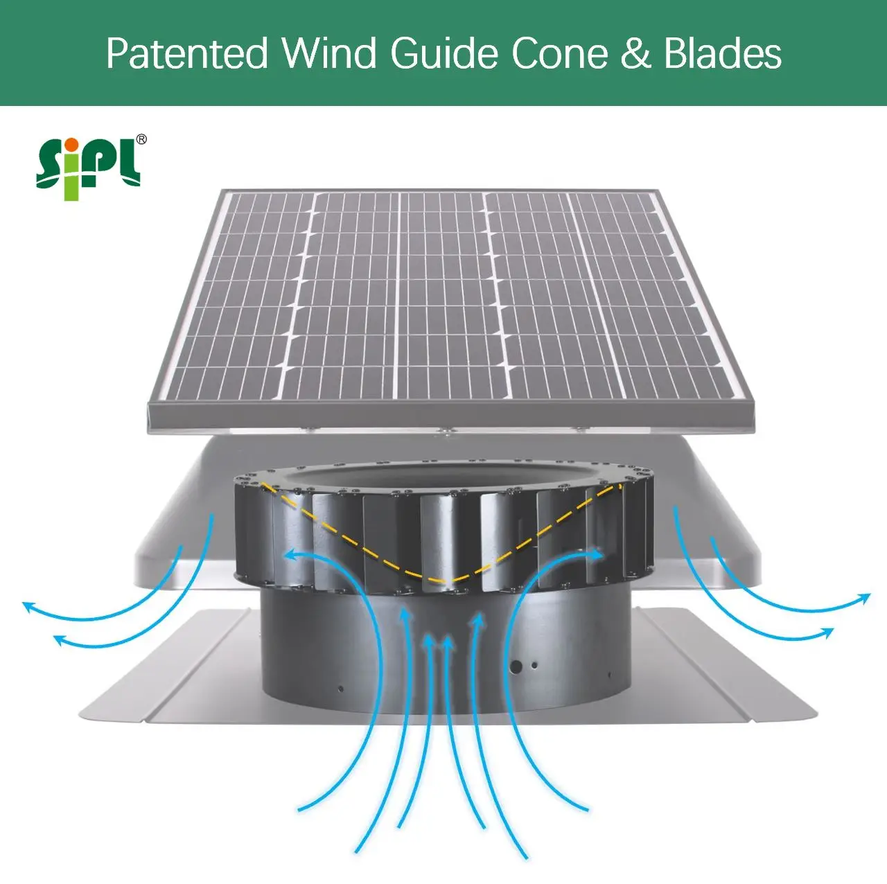Roof Exhaust Fans, Brushless, 40W, Solar, 5-Year - detail 26