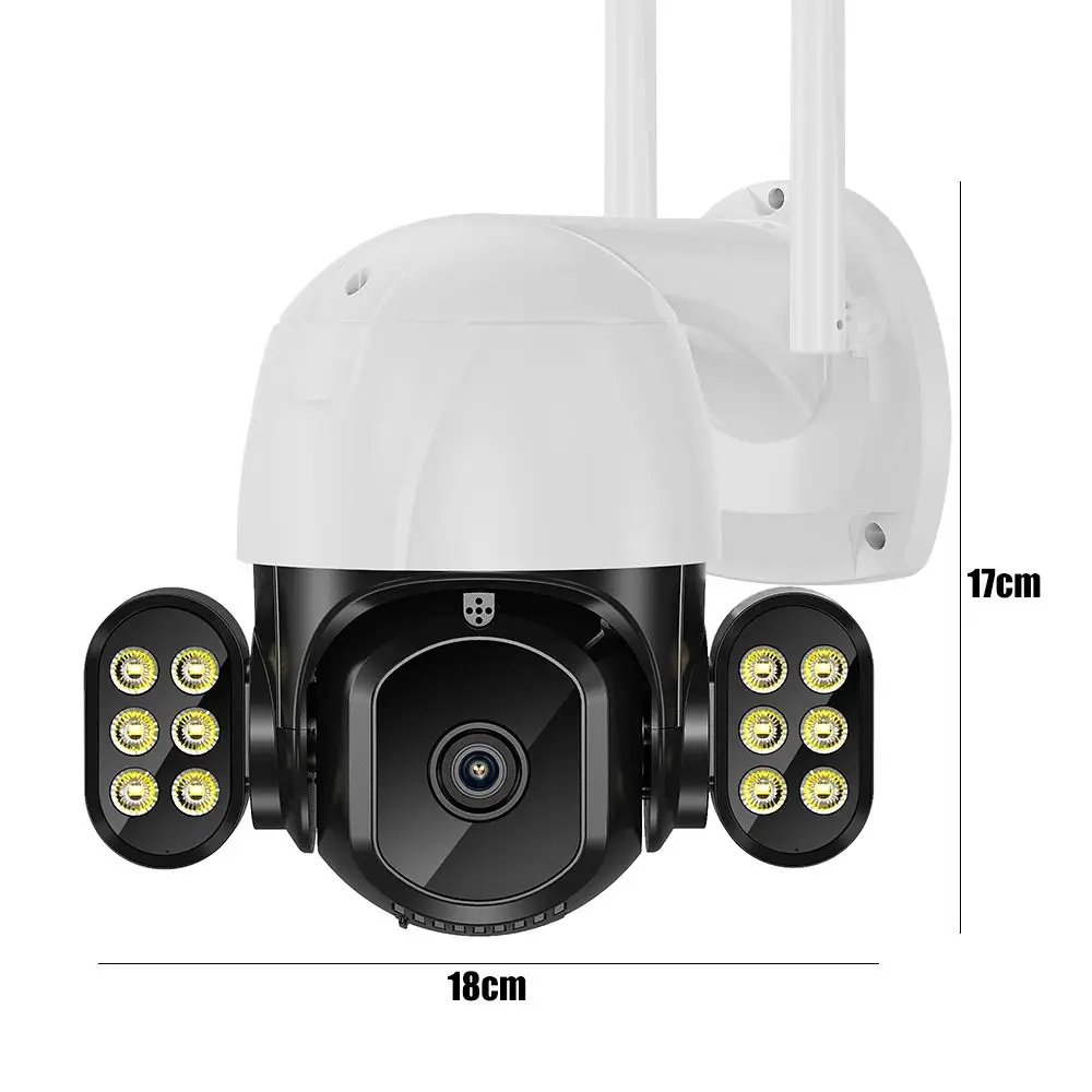 2024 New 8mp Icsee Outdoor Surveillance Wireless IP66 Ptz Ip Wifi network Camera 4K Security System Cctv Floodlight Camera