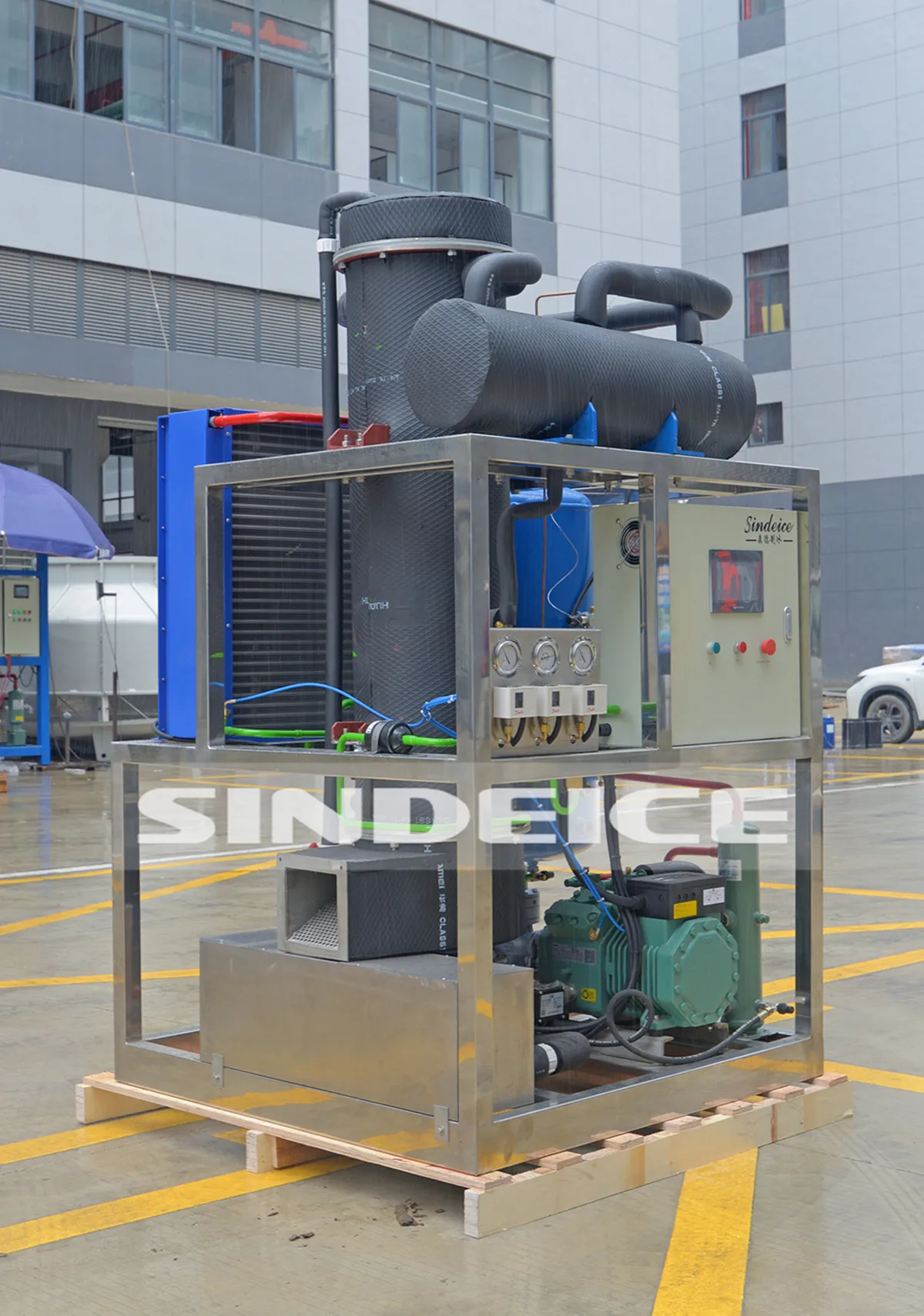Ice Machine, SINDEICE, 1T/24hrs, Stainless, Steel - detail 36