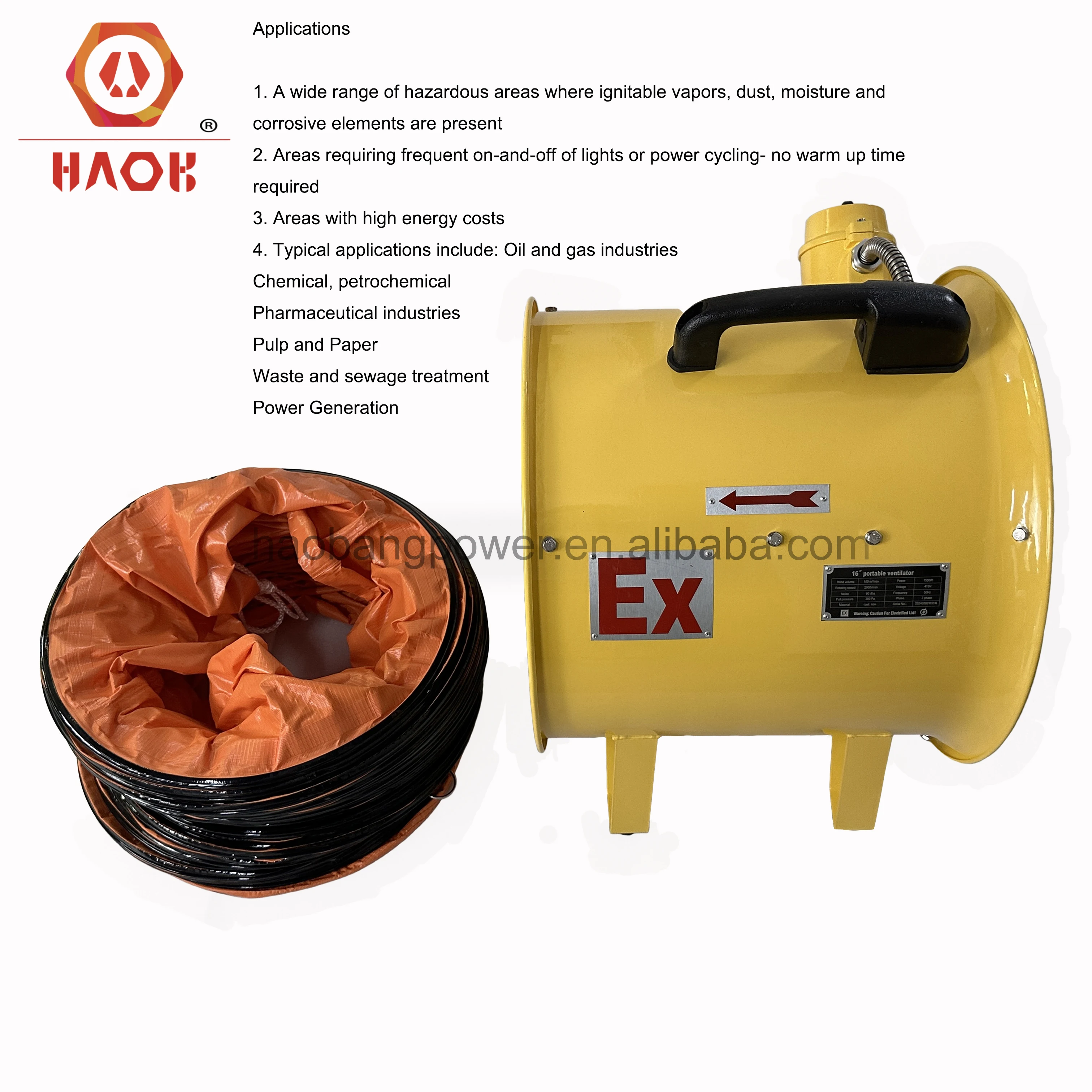 Axial Flow Fan, Portable, 250, 300, 350 - detail 6