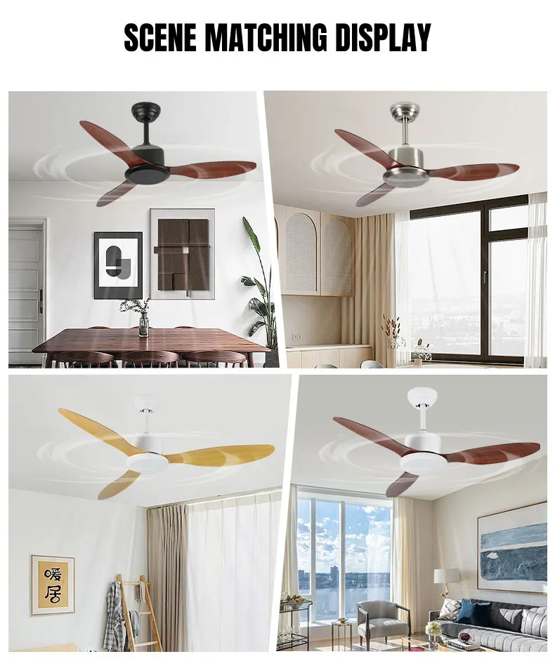 product wholesale modern white abs blade led ceiling fan dc motor remote control reversible bldc motor for living dining outdoor use-6
