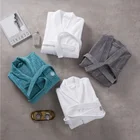 Cotton Wholesale Cheap Cotton Velour Bathrobe Custom Velvet 5 Star Hotel Bathrobe