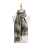 Shawl Shawl And Scarf Manufactured Directly New Fashionable Female Warm Checked Scarf Shawl With Tassels
