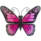 Liffy 15 Inch Metal With Printing Glass Garden Butterfly Wall Art Hanging