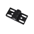Cabinet Hinge Profile Hinges 351.0100A.01 Aluminum Profile Accessories Black Powder Coated Metal Cabinet Hinge