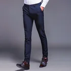Trousers Pants Plus Velvet Stretch Trousers Men's Trousers Slim Business Men's Dress Pants
