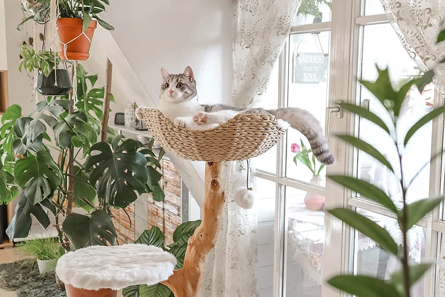 Wholesale Multifunctional cat Climbing Frametrees for big cats flower cat tree