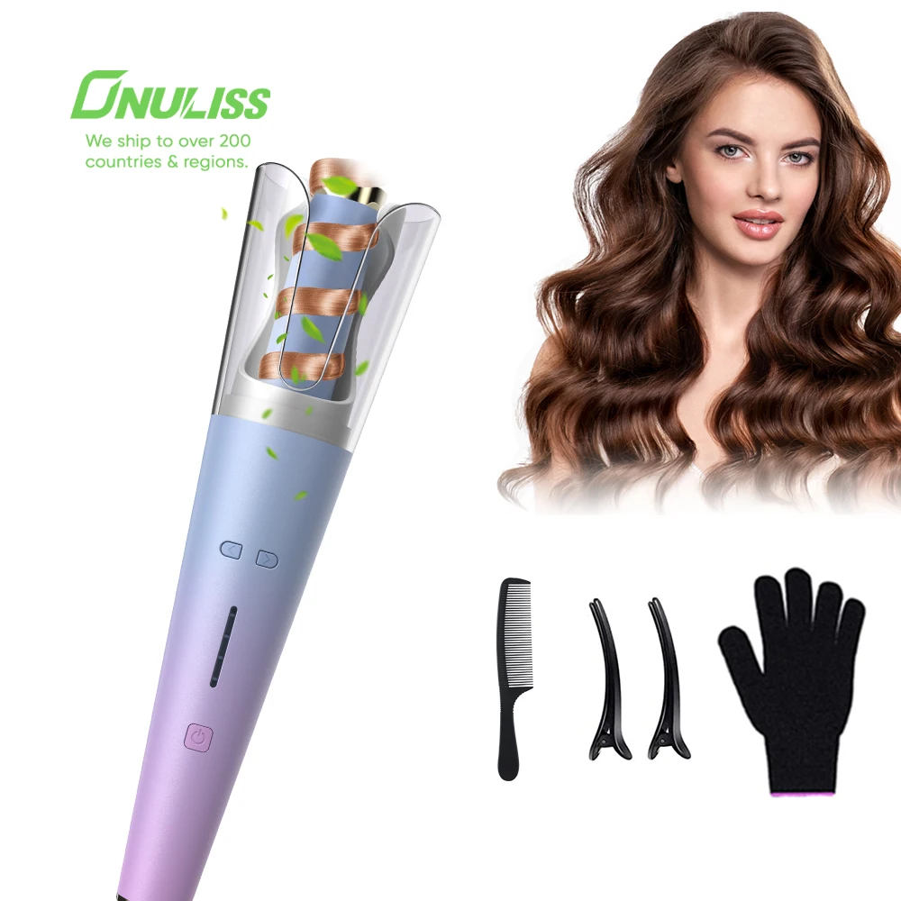 Portable Curling Iron Auto Hair Curlers Rollers Wave Curler