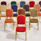 Wedding Modern Commercial Furniture Stackable Banquet Wedding Party Chair Hotel Furniture With Metal Legs