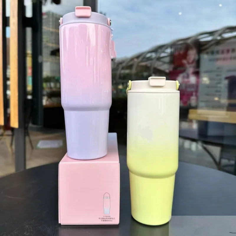 2024 Wholesale Custom Logo Never Spill New cream cup stainless steel vacuum tumbler  travel mug water bottle  with Lid