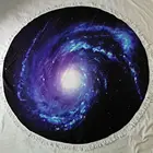 Star Beach Towel Digital Printed Towels Custom Digital Printed Round Star Night Fringed Large Beach Towel Factory