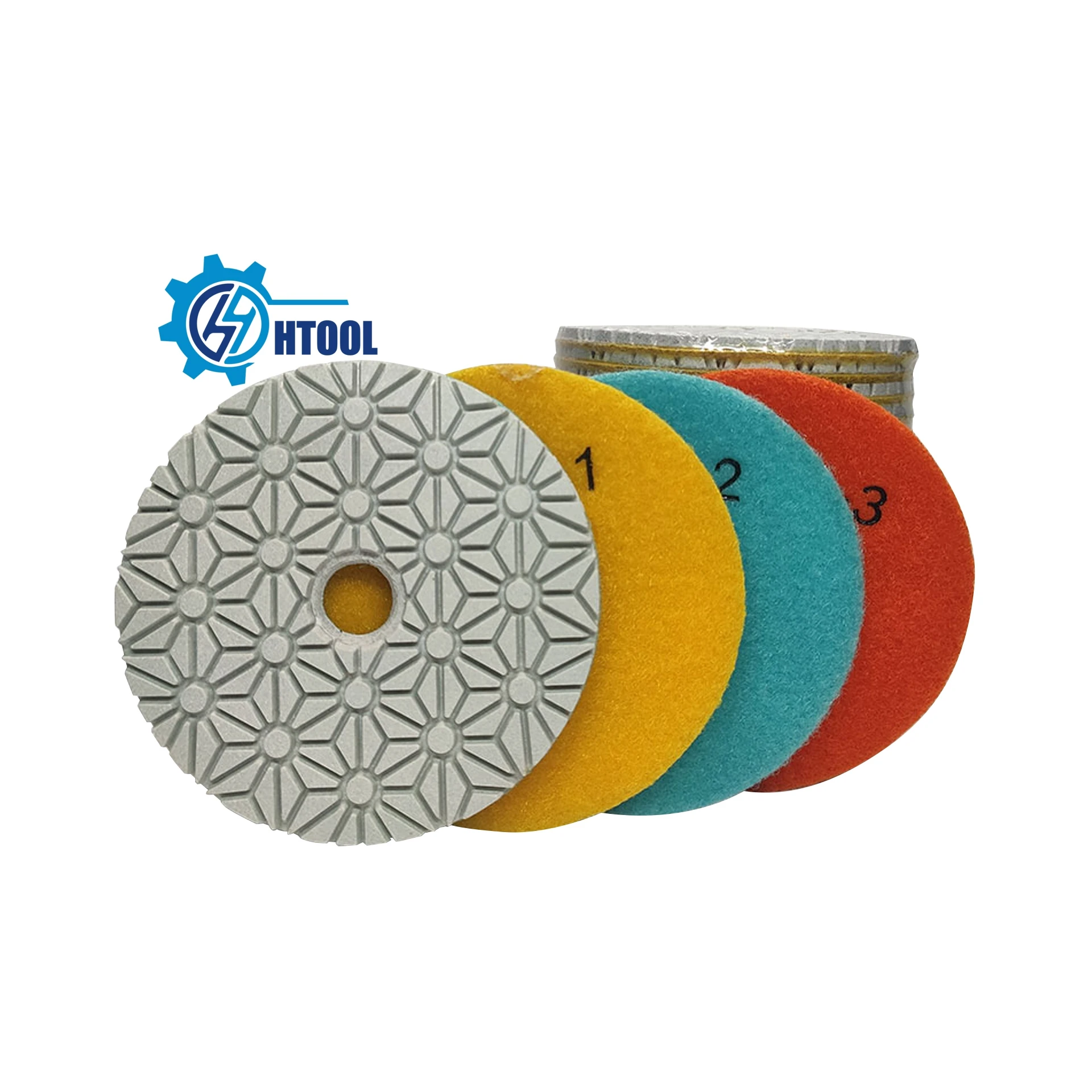 Mm Step Wet Diamond Polishing Pad For Marble Granite Quartz