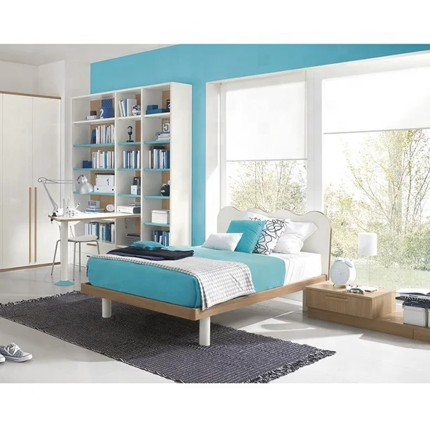 Customize Color Kids Sleeping Room Furniture Wooden Lit Maison Enfant Kids Size Single Bed