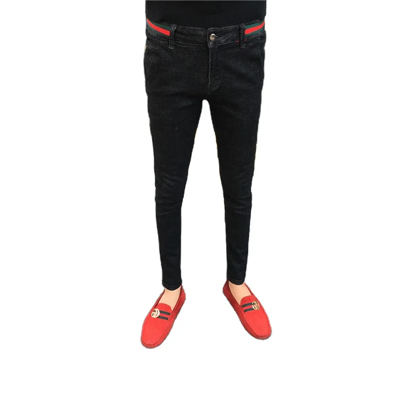 Skinny Jeans Men 2021 Black Korean 