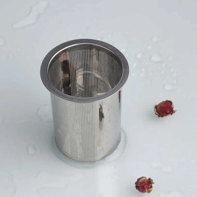 WHY141 304 Stainless Steel Etching Net Reusable Tea Infuser Tea Strainer Teapot Loose Tea Filter Kitchen Accessories