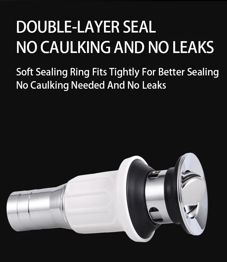 Modern Stainless Steel Pop-Up Drain Accessory for Hotels Serving Floor Basin Drain Strainer Pop-Up Stopper for Bathroom factory