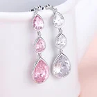 Alloy Earrings Alloyearrings Drop Earrings OUXI Alloy Crystal Jewelry Long Earrings Elegant Teardrop Bridal Earrings 26039
