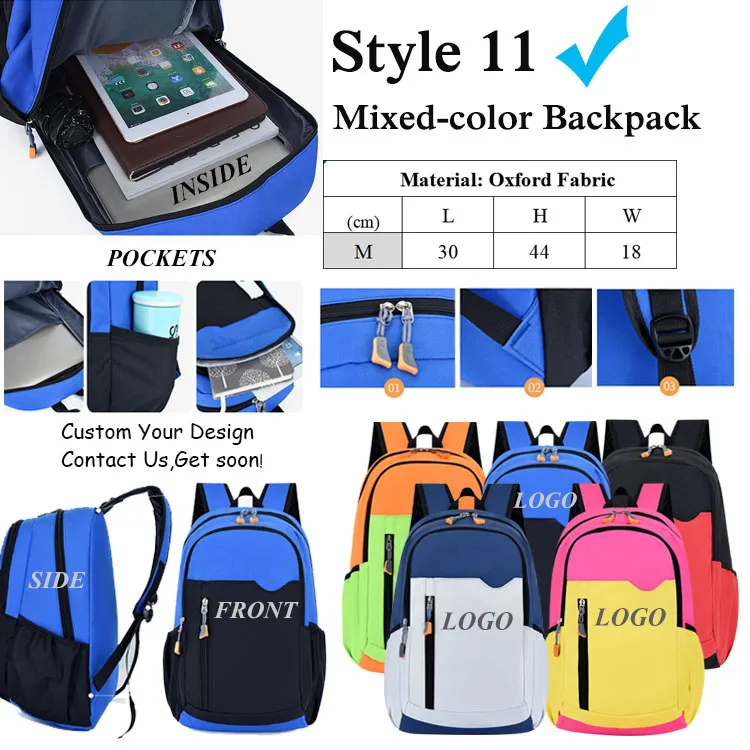 Custom Designer Student Women's Casual Sports Laptop Backpacks