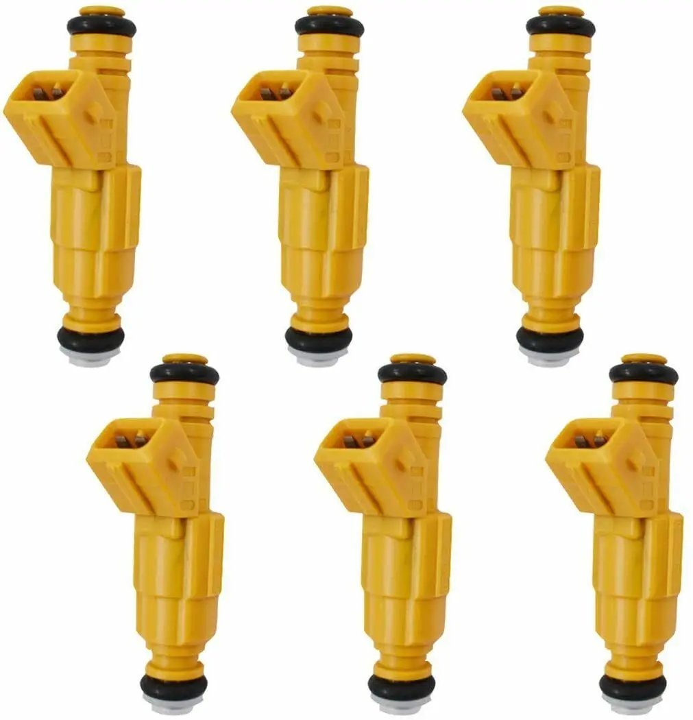 New 6 pcs Fuel Injectors For 8798 Jeep 4.0l Replace 0280155710 Quality