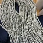 Factory Processes 8 Rows Of Rhinestone Rope Chain Round Pipe DIY Shoe Accessories Rhinestone Trim Chain
