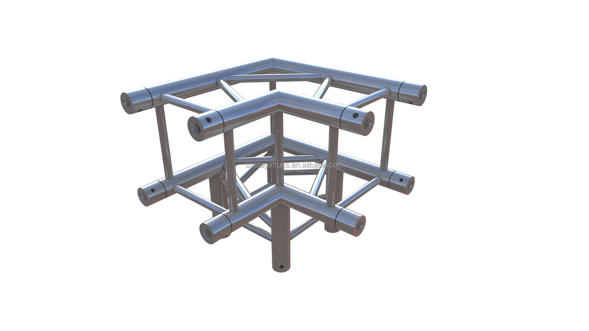 product 290mm aluminum spigot truss 3 way 90 corner truss corner truss lifting tower lighting stage connection accessories-2