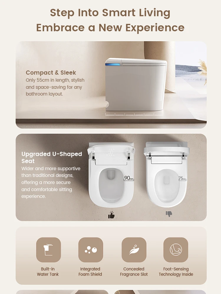 product most popular automatic bathroom closestool intelligent toilet electric toilet bowl auto flush foot sensor smart toilets for home-9