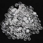 Button Plastic Snap Fasteners TRANSPARENT COLOR POM PLASTIC SNAP BUTTON FASTENERS PRESS STUD POPPERS T3/T5/T8