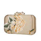 Embroidered Hot Selling New Trend Retro Ladies Embroidered Peony Flower Chain Banquet Bags
