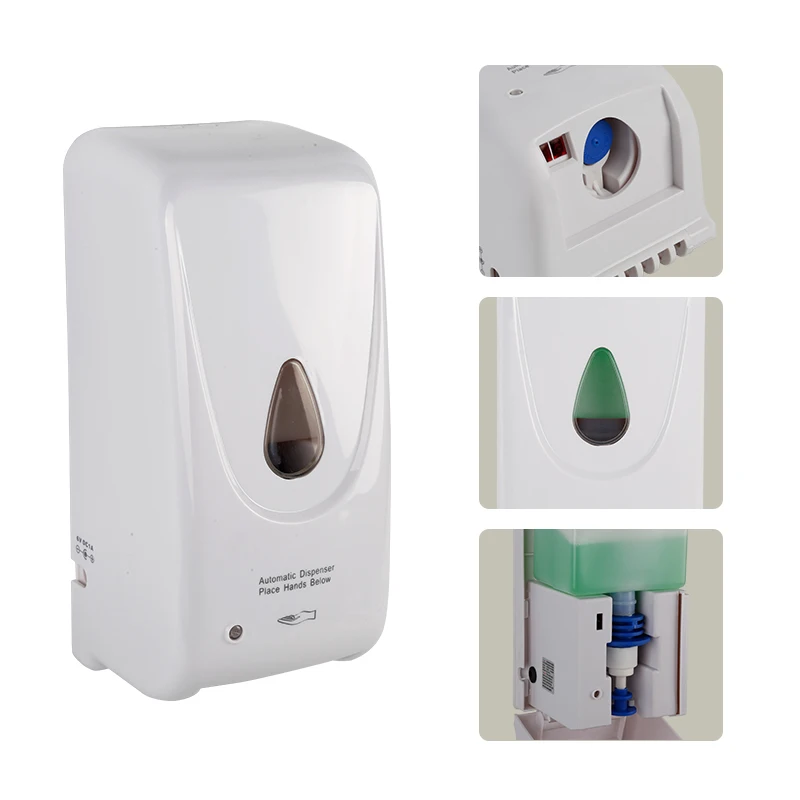 Large Capacity Waterproof Foam Soap Dispenser Sensor, Wall Mounted Soap Dish & Automatic Sensor Liquid Soap Dispensers