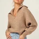 Dress Knit Dresses Winter Fashion V Neck Body Con Women Clothing Sweater Dress Lady Long Tweed Knit Sweater Dresses