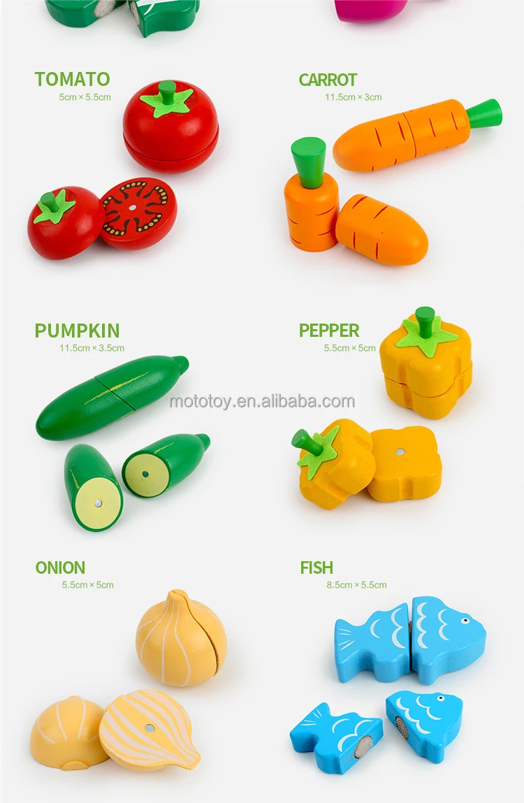 montessori cut fruits vegetables toys wooden kitchen toys early