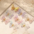 Butterfly 2 Pcs/box New Design Decoration 20mm Rotate Flapping Wings 3d Nail Art Butterfly