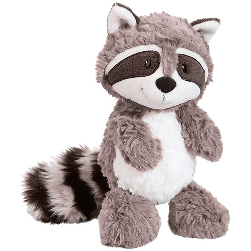 Stupid and Cute Creative Big Tail Raccoon Plush Toy Jungle Friend Cute Little Raccoon Doll Children's Gift