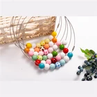 Bead Beads DIANJIN Custom Women Wood Beaded Wooden Bead Necklace Jewelry