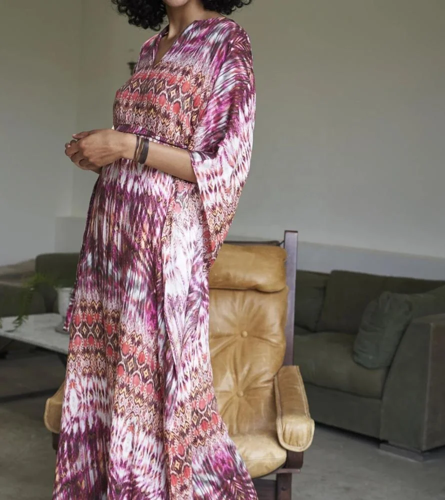 Fashion Loose Colors Beach Dress Cover 