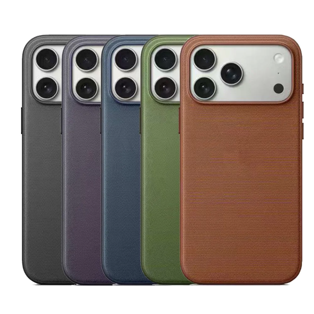 product technical fabric covered hard shell shockproof and scratch resistant fabric for iphone17pro max for iphone16pro anti fingerprint-2