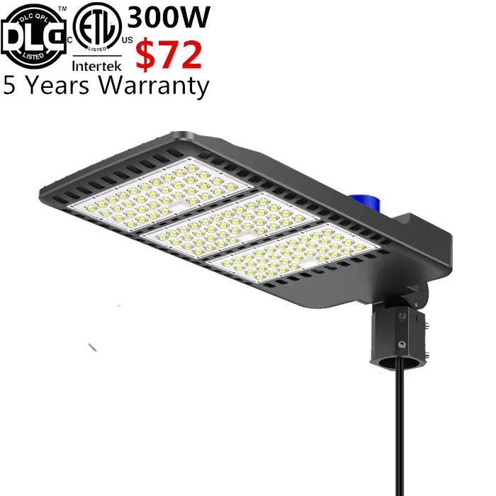 150W 200W 300W LED Parking Lot shoebox Light Fixture ETL approved Street Lamp 