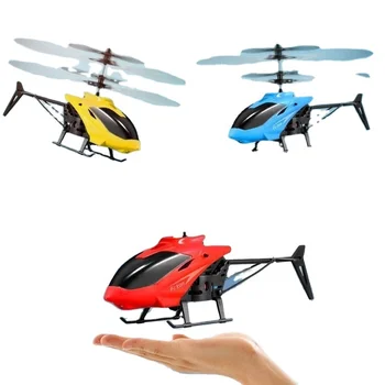 QY Remote control aircraft hand air gesture induction plane flying airplane toys rc mini helicopter