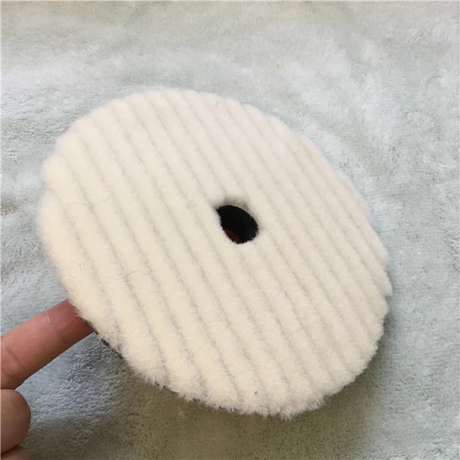 japan quality wool polishing pad lamb skin wool pad