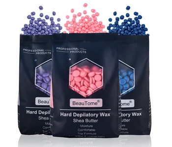 Factory Wholesale 100g Natural Hair Revoval Wax Bean Depilatory Wax Beads for Hair Removal with FreeSample Available