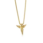 Silver Pendant Factory Custom Wholesale 316L Stainless Steel Silver Gold Jewelry Baby Angel Pendant