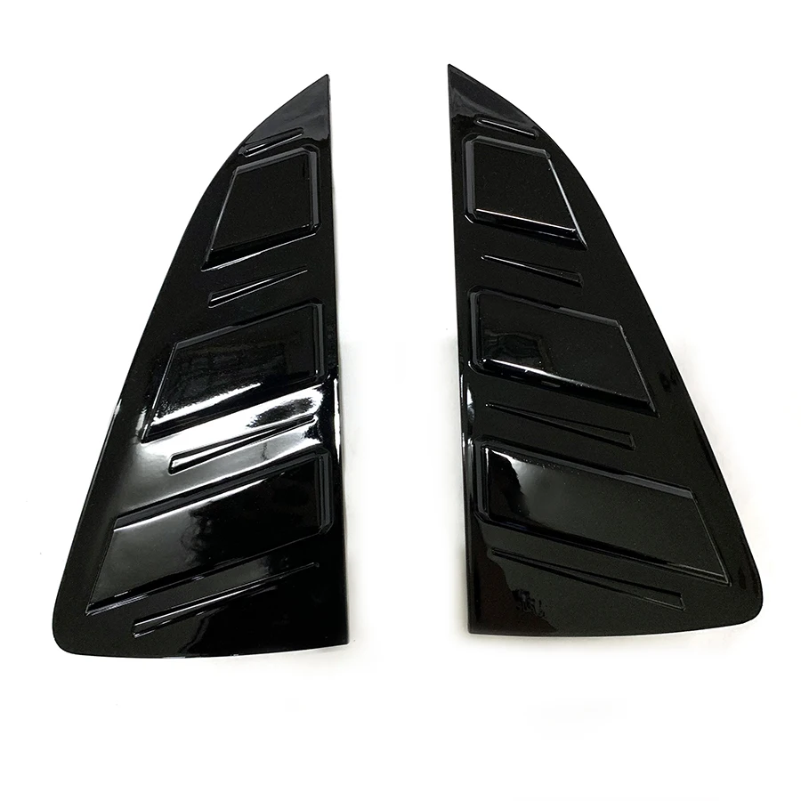 product car rear window shutter cover trim window louver side vent trim fit for vw polo 2014 2018 accessories-3