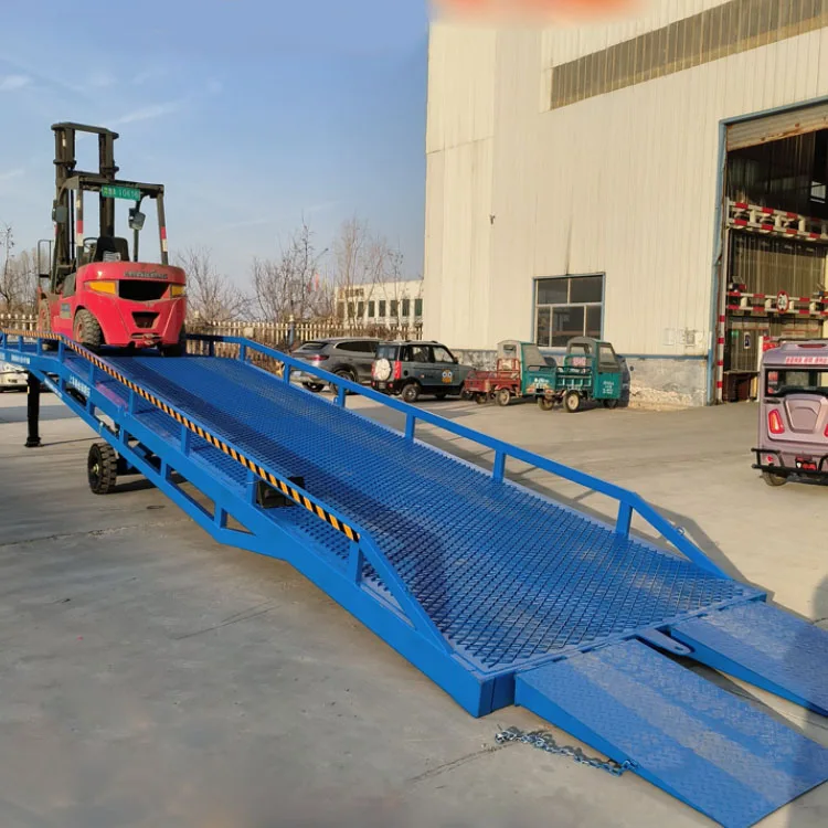 Mobile Hydraulic Container Loading And Unloading Platform With A Ton