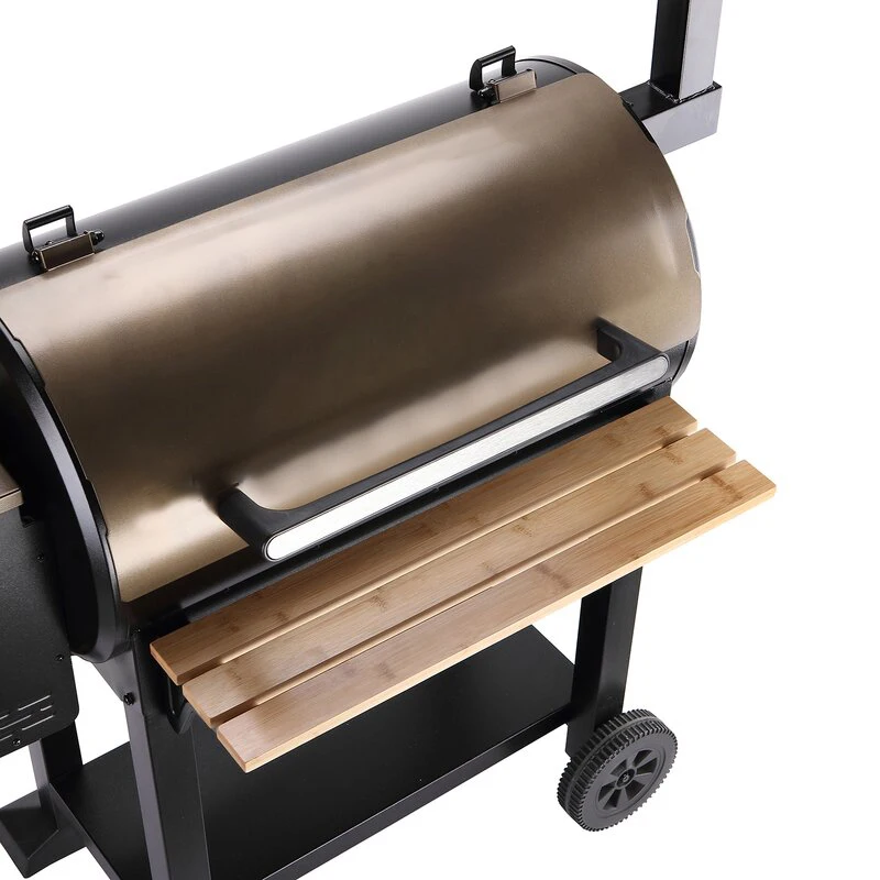 Black Wood Pellet Grill and Smoker Bbq Grill