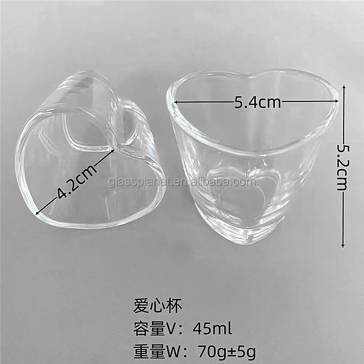 Korean Soju Shot Glass Oz Heart Shaped Shot Glass For Soju Whiskey