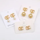 Earrings Diamond 2021 New Small Earrings 925 Silver Ladies Fashion Designer Diamond Gold Earrings