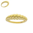 Ring Gold Plated Lilliana 925 Sterling Silver Croissant Ring Chunky Ring Gold Plated Jewelry