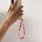 Phone Charm Tik Tok Hit Colorful Rainbow Various Shapes Cell Phone Charm Beaded Phone Charm