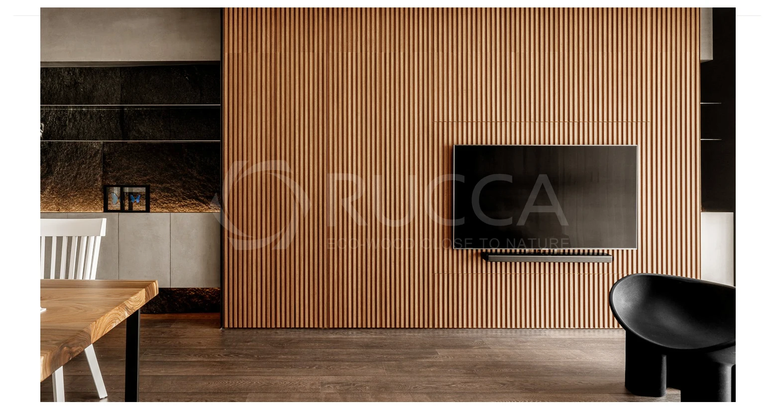 Rucca Wpc Pvc Wood Plastic Composite Laminate Mm Wall Panels For