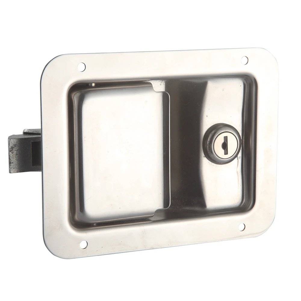 Heavy Duty  Vehicle Door Canopy Stainless Steel 304 Lock With Spring Loaded Paddle Latch Lock details